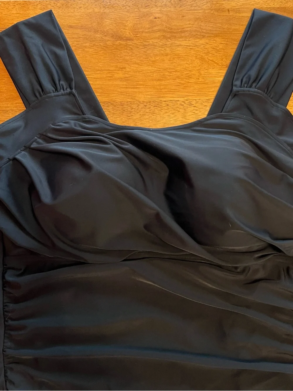 Coldwater Creek Black One-Piece Swimsuit with Wide Straps